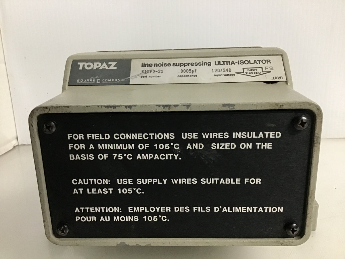 Line Noise Supressing Ultra Isolator 9-1092-31 – AA Electric