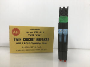 Circuit Breaker Zinsco 15 amp Tandem R38-15 Plug-in