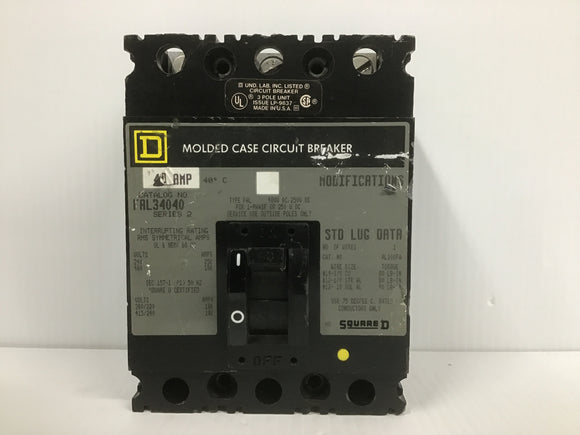 Circuit Breaker FAL34040 Square D 3 Pole
