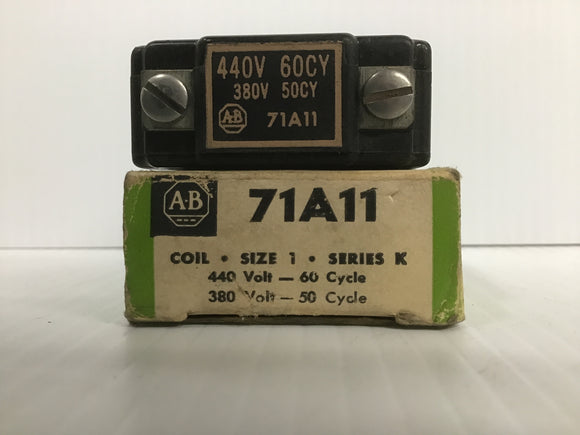 Coil 71A11 Allen Bradley Size 1 440/380 “NEW”