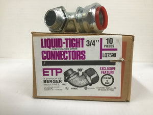 Liquid Tight 90* Connector 3/4” LQ7590