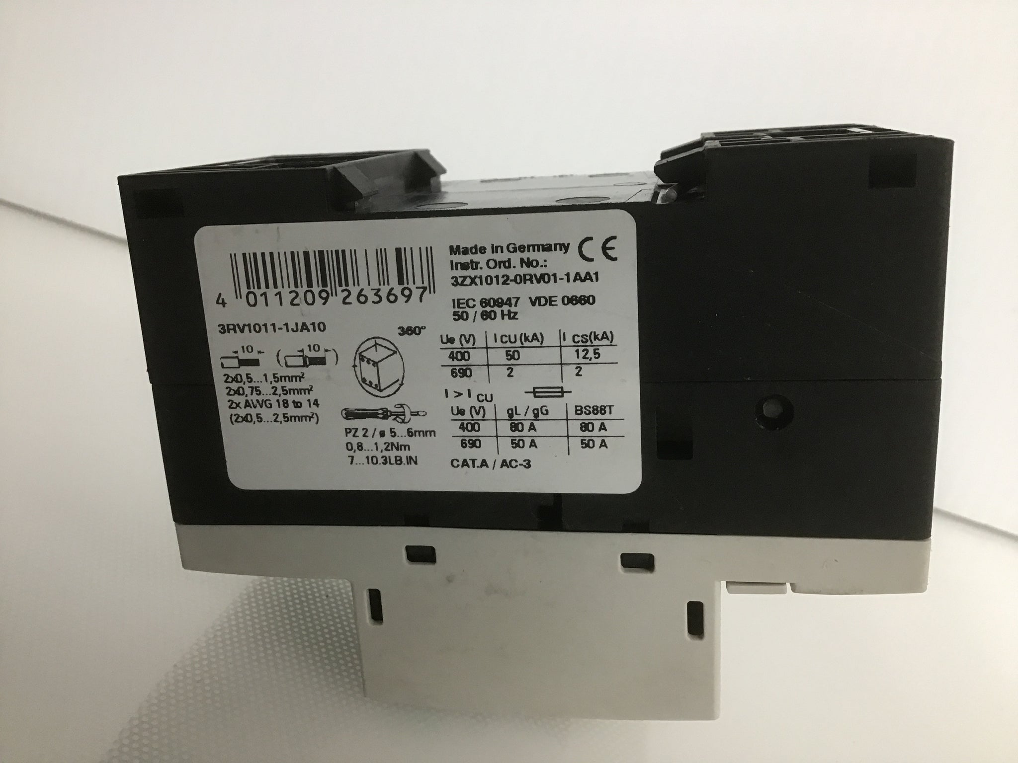 Manual Motor Starter SRV10111JA10 Siemens AA Electric Surplus