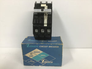 Circuit Breaker Q243020 Zinsco O.E.M 3 Pole “ NEW”